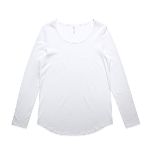 WHITE wo's-mali-l/s-tee-white
